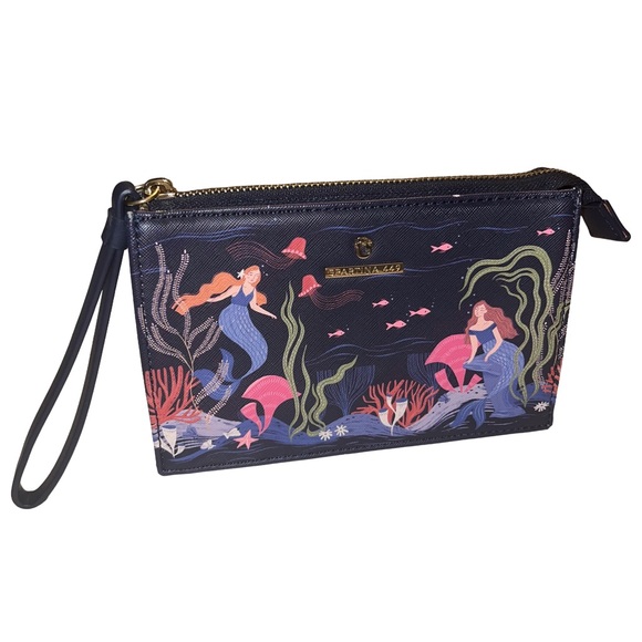 Spartina 449 Navy Mermaid Wristlet - Picture 1 of 5